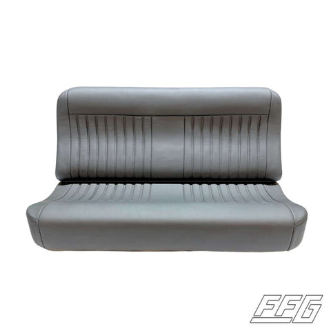1973-79 Custom Upholstered Flat Bench Seat Grey Vinyl