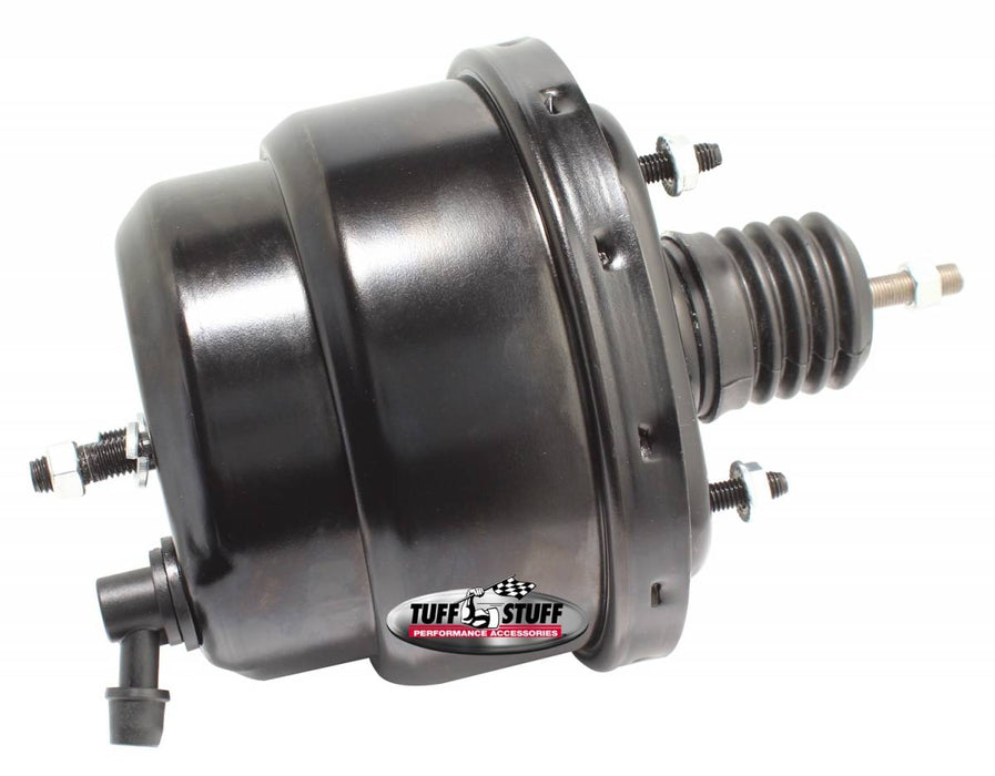 Power Brake Booster, 7 in. Diameter, Black Powdercoated, Dual Diaphram