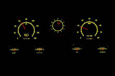 1967-72 Chevy Trucks, Accessories, Black, black anodized, Chevy Trucks, classic, clean, Compatible, complete, Coyote Swap, Coyote Swap Misc, custom, Dakota Digital, Dash, detail, Digital gauge, Dropship, DropshipOnly(NoBundle), durability, Durable, duster