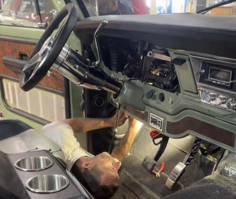 Ford Truck Wiring Made Easy Man installing 
