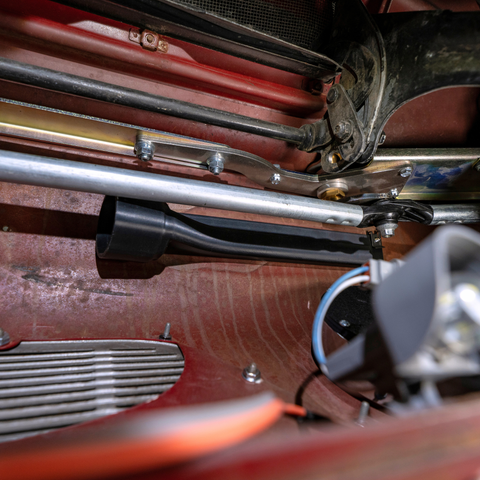 Close-up of a installed vents in a ford f100 
