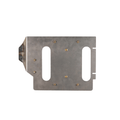 1967-1972 Chevy C10 Coach fuse box mounting bracket, showing steel construction and integrated wire management design