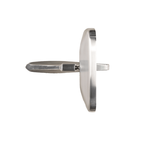 1967-72 Ford Truck Side Mirrors top view showing brushed aluminum construction and OEM-correct mounting hardware for perfect fitment