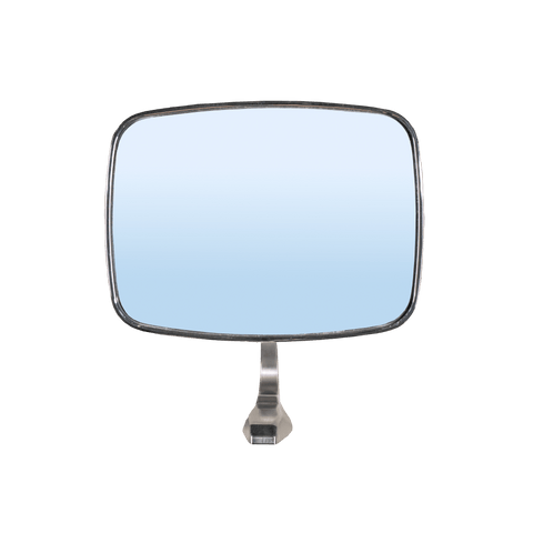 1967-72 Ford Truck Side Mirrors front view highlighting polished surface reflection and engineered mounting geometry for superior functionality
