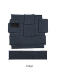 Blue Apex square weave pre-cut carpet kit for 1967–72 Ford F100 by Fat Fender Garage