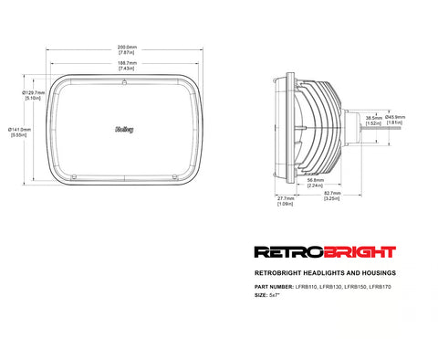 Holley Retrobright Led Forward Facing Light – Modern White (5700k)