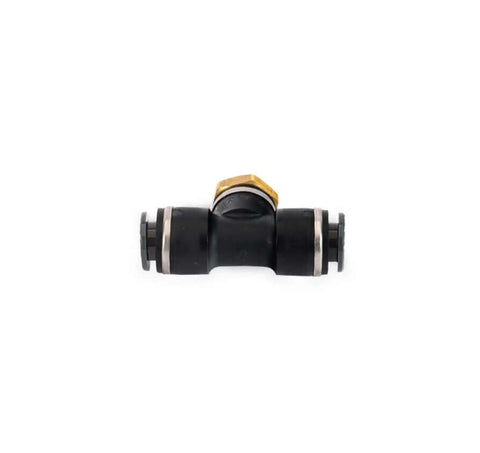 A/C Components, air, Air Management, Air Ride, Air Suspension, Dropship, DropshipOnly(NoBundle), fitting, Fittings, Suspension, 3/8" DOT/PTC Tee -to- 1/8 NPT Female (Pressure Sensor Tee), Suspension, Fat Fender Garage, Accuair Suspension