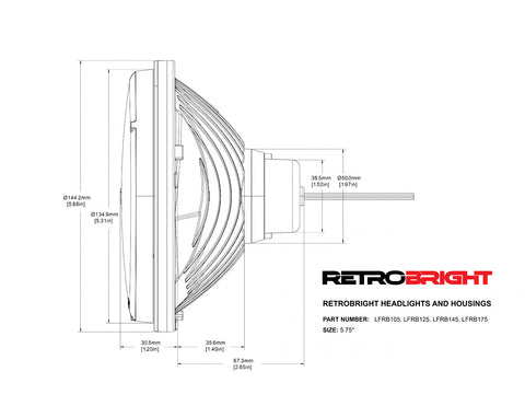Holley Retrobright Led Forward Facing Light - Modern White (5700k)