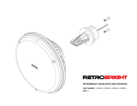 Holley Retrobright Led Forward Facing Light – Classic White (3000k)