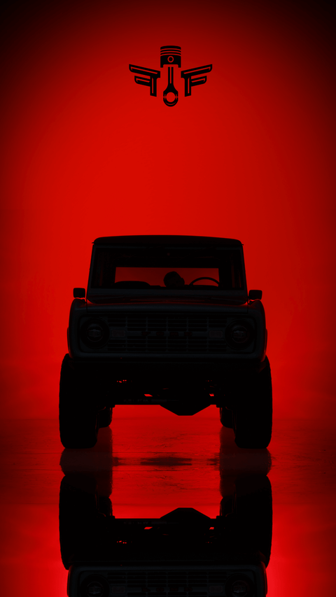 free wallpaper, Bronco Silhouette Mobile Background, Background, Fat Fender Garage, Fat Fender Garage