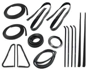 Complete Weatherstrip Seal Kit - Models With Weatherstrip Trim Groove, Push-On Door Seals | Chevy GMC 1964-1966