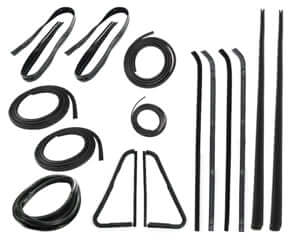 Complete Weatherstrip Seal Kit - Models Without Weatherstrip Trim Groove, Push-On Door Seals | Chevy GMC 1964-1966