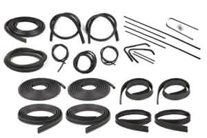 1954, 1955, cab, chevrolet, Chevy, Chevy Trucks, Dropship, DropshipOnly(NoBundle), GMC, Kit, KITTT, pickup, replace, replacement, standard, weatherstrip, windlace, window, Complete Weatherstrip Seal Kit - 1st Series Models Without Weatherstrip Trim Groove
