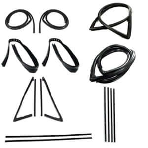Complete Weatherstrip Seal Kit - Models With Weatherstrip Trim Groove, Small Rear Window & Chrome Beltlines | Chevy GMC 1967-1968