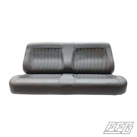 Custom Upholstered Bench Seat | Ford 1967-72 Charcoal vinyl