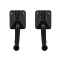 Two blacktruck door stopper switches   with threaded flexible spouts, shown side by side on a plain white background.