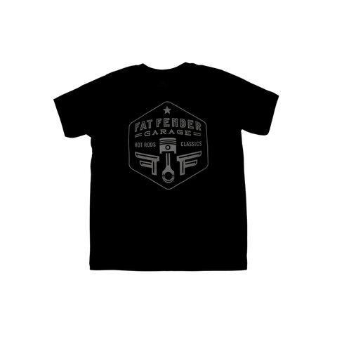 Alloy, Apparel, Black, Clothing, Cotton, Coyote Swap, FFG coyote swap, high quality, Made in USA, Merch, Merchandise, New Apparel, New Clothes, Orange, quality, Shirt, t-shirt, Tee, Top, Kids Fat Fender Garage Classic Hexagon Tee, Merchandise, Fat Fender