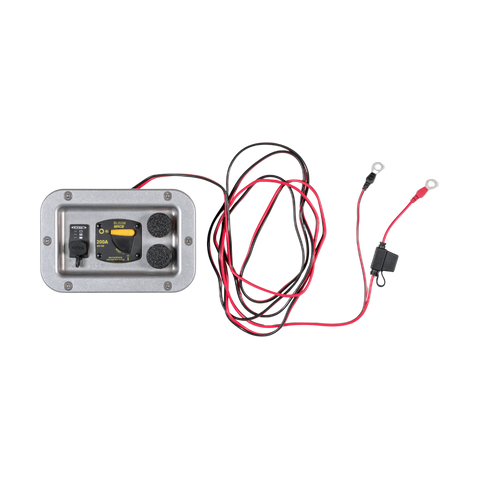 Electrical panel with wiring on a white background