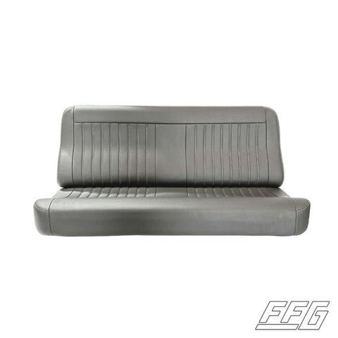 1973-79 Custom Upholstered Flat Bench Seat Grey Vinyl