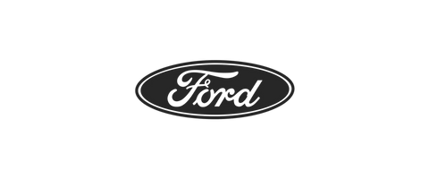 Ford logo in black and white on a white background