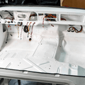 Ford Truck interior frame with wiring and components on a white background
