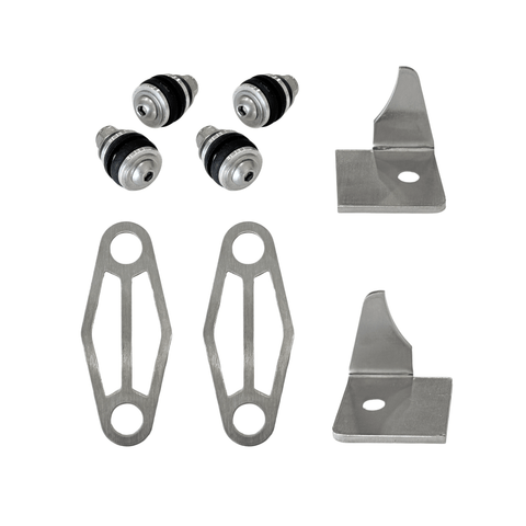 High-Temp Exhaust Hangers Dual Sided by Fat Fender Garage on a white background
