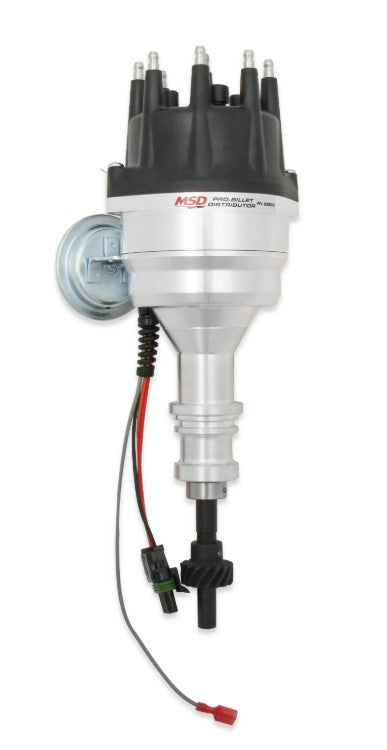 Ready-to-Run Distributor, Black Cap, Cast Iron Gear — Ford 289/302