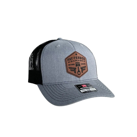 Original Logo Leather Patch Hat (Curved Bill/Adjustable Snapback)