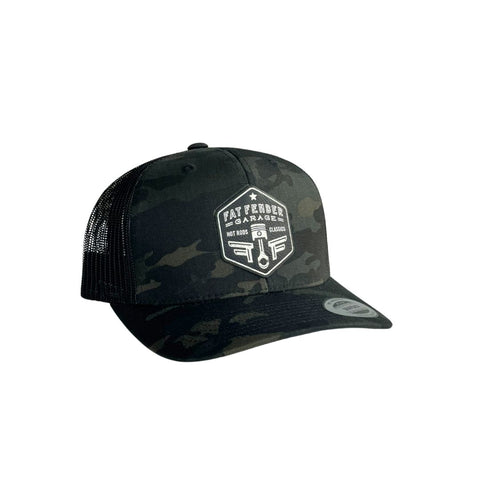 Original Logo Leather Patch Hat (Curved Bill/Adjustable Snapback)