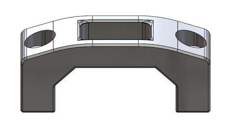 Cad drawings bracket on white background