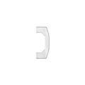 A small silver metal bracket or clip with a U-shaped profile, shown on a plain white background.