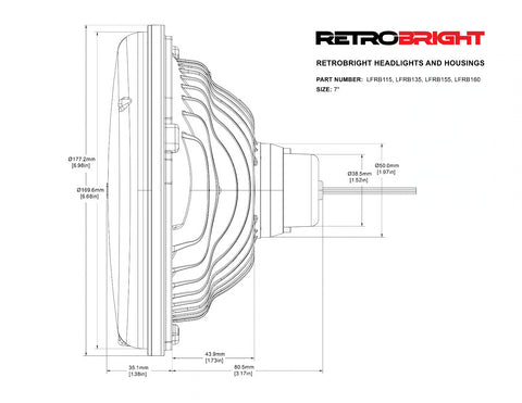 Holley Retrobright Led Forward Facing Light – Classic White (3000k)