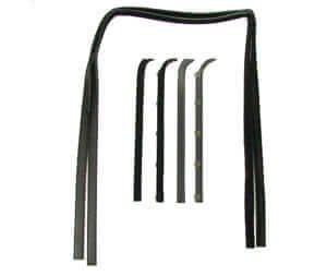 Beltline & Glass Run Channel Kit 6pc | Ford 1980-86
