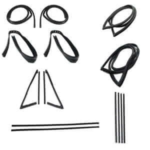 Complete Press On Weatherstrip Kit Chrome Beltlines | Chevy 1971-72