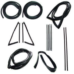 Complete Weatherstrip Kit Large Rear Black | Chevy 1967-70