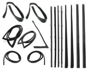 Complete Weatherstrip Kit Black Push-On | Chevy 1971-72