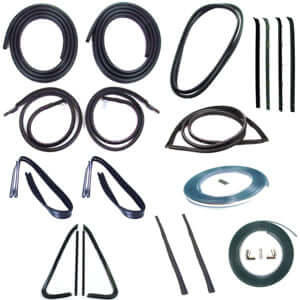 Complete Weatherstrip Kit Chrome Trim | Chevy 1978-80