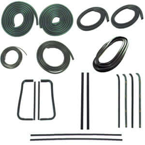Complete Weatherstrip Kit Metal Frame | Chevy 1960-63