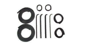 Door Weatherstrip Seal Kit, Glassruns, Beltlines and Door Seals. Left and Right, 10 Piece Kit | Ford 1971-1972
