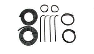 Door Weatherstrip Seal Kit, Glassruns, Beltlines and Door Seals. Left and Right, 10 Piece Kit | Ford 1967-1970