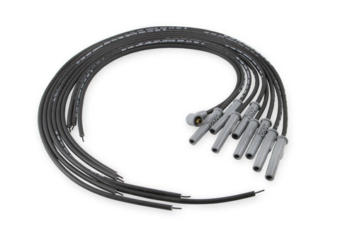 8.5mm Super Conductor Spark Plug Wire Set, Black — Universal V8, Multi-Angle