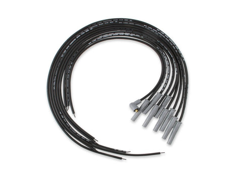 8.5mm Super Conductor Spark Plug Wire Set, Black — Universal V8, Multi-Angle