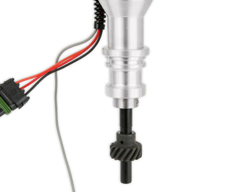Ready-to-Run Distributor, Black Cap, Steel Gear — Ford 289/302, Racing Use Only