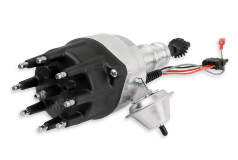 Ready-to-Run Distributor, Black Cap, Steel Gear — Ford 289/302, Racing Use Only