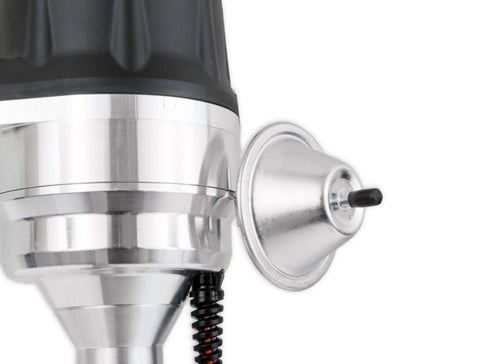 Ready-to-Run Distributor, Black Cap, Steel Gear — Ford 289/302, Racing Use Only