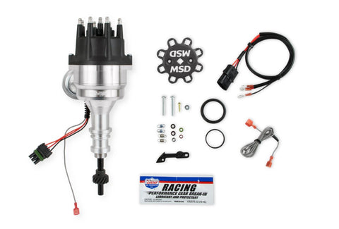 Ready-to-Run Distributor, Black Cap, Steel Gear — Ford 289/302, Racing Use Only