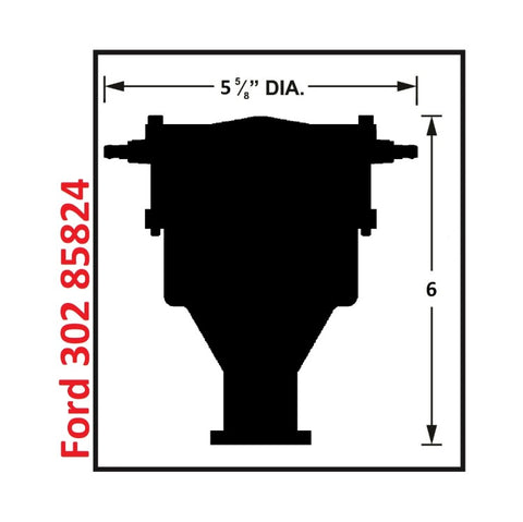 Crab Cap Distributor, Steel Gear — Ford 289-302, Low Profile
