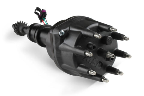 HyperSpark Distributor, Black Anodized — Ford Small Block 260/289/302