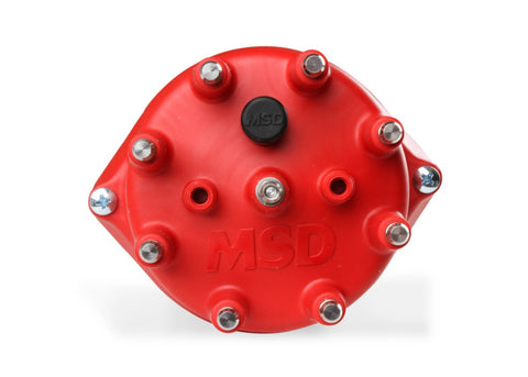 Pro-Billet Distributor, Small Red Cap, Steel Gear — Ford 289-302