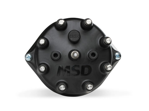 Pro-Billet Distributor, Small Black Cap, Steel Gear — Ford 289-302